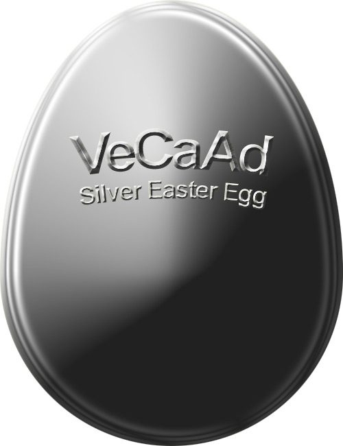 VeCaAd Silver Easter Egg